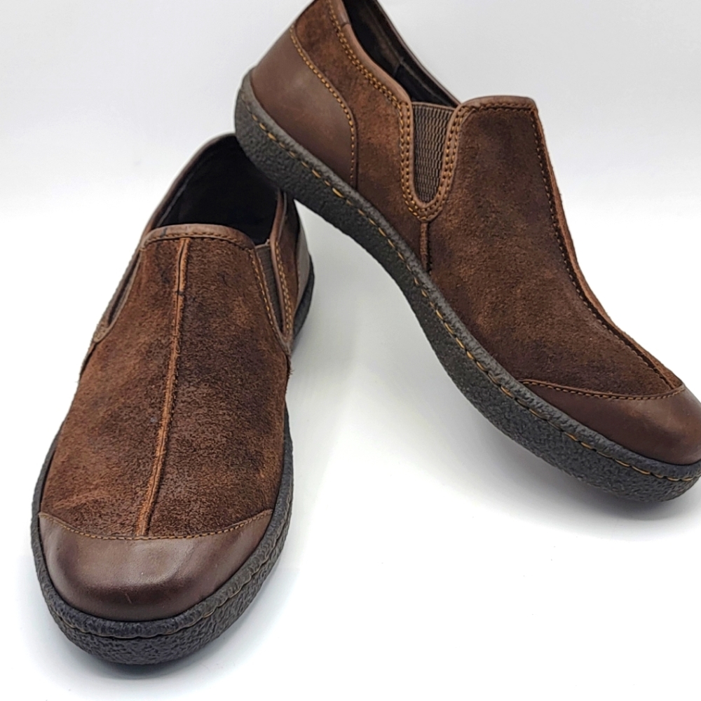 NWOT Born Nigel Slip On‎ Distressed Suede Loafers Size 9 (M)/ 10.5 (W)  #1342